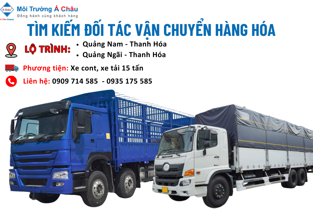 MÔI TRƯỜNG Á CHÂU - TÌM ĐỐI TÁC VẬN CHUYỂN HÀNG HÓA 