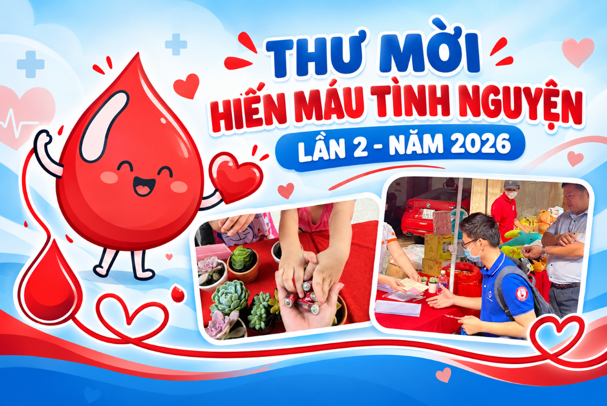 Hiến máu tình nguyện lần 2 năm 2026