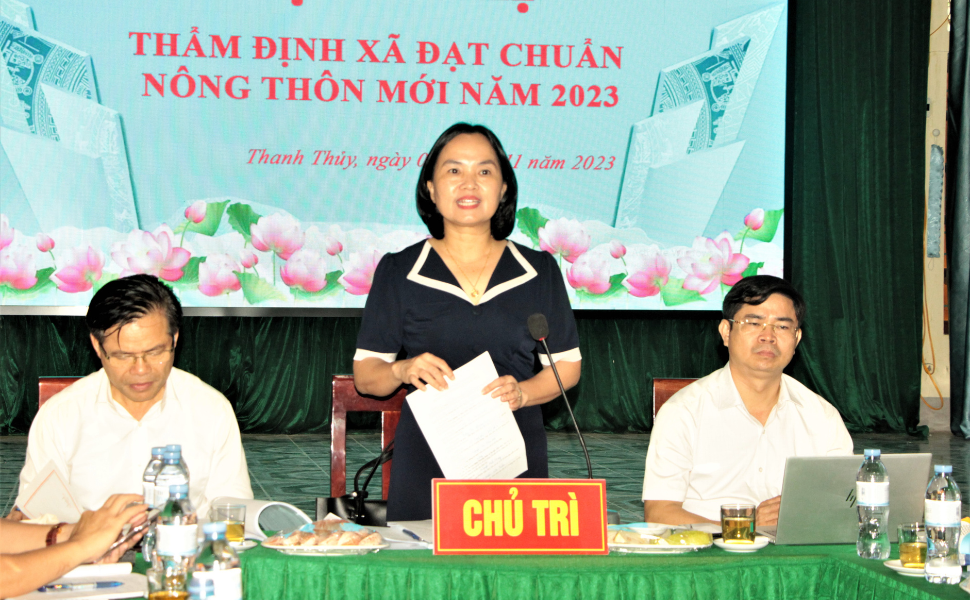 Thanh Chương: Hội đồng thẩm định NTM tỉnh thẩm tra kết quả xây dựng NTM ở các xã Thanh Chi và Thanh Thuỷ!