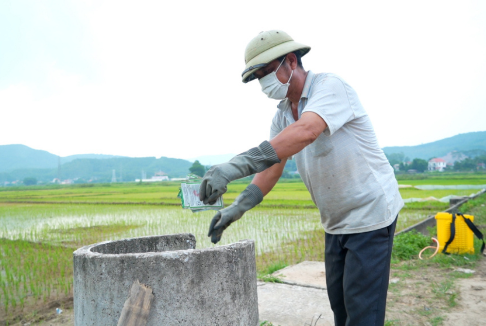 Huyện An Lão Tỉnh Bình Định tăng cường quản lý bao bì, chai lọ thuốc bảo vệ thực vật sau sử dụng