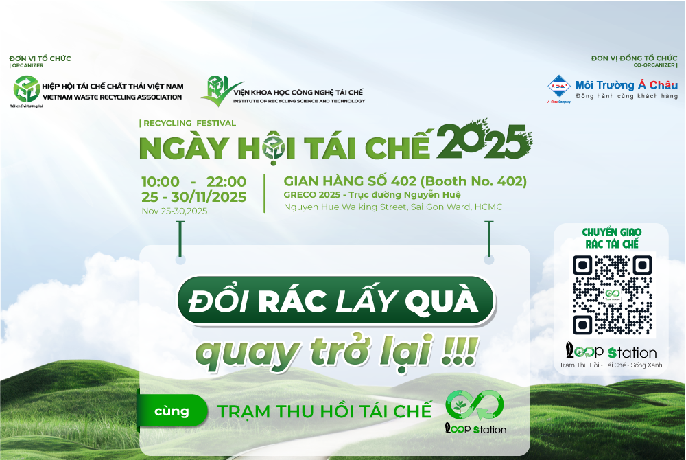 [Sắp diễn ra] Ngày hội Tái chế 2025: gần 2000 phần quà “xanh” sẵn sàng chờ đón Cộng đồng tại Phố đi bộ Nguyễn Huệ