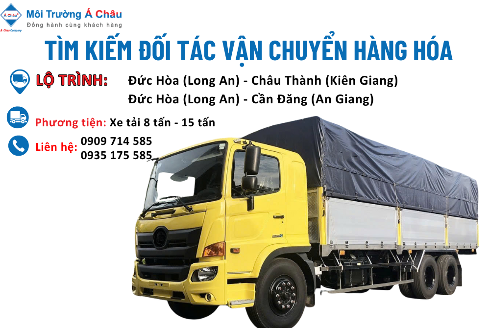 MÔI TRƯỜNG Á CHÂU - TÌM ĐỐI TÁC VẬN CHUYỂN HÀNG HÓA 