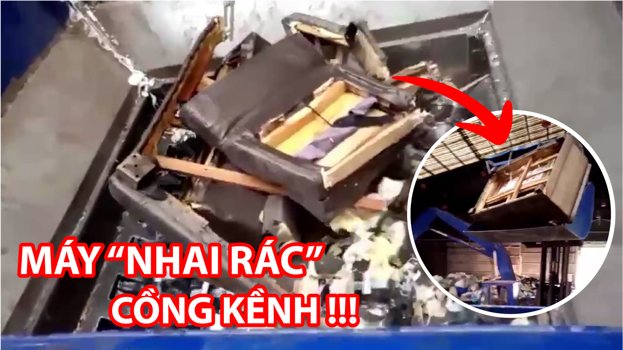 Máy "NHAI RÁC" cồng kềnh! | Bulky waste shredders and grinders