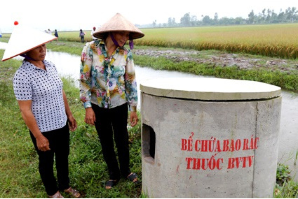 Hiệu quả từ mô hình Bể thu gom bao bì, thuốc bảo vệ thực vật ở Yên Thái tỉnh Ninh Bình!
