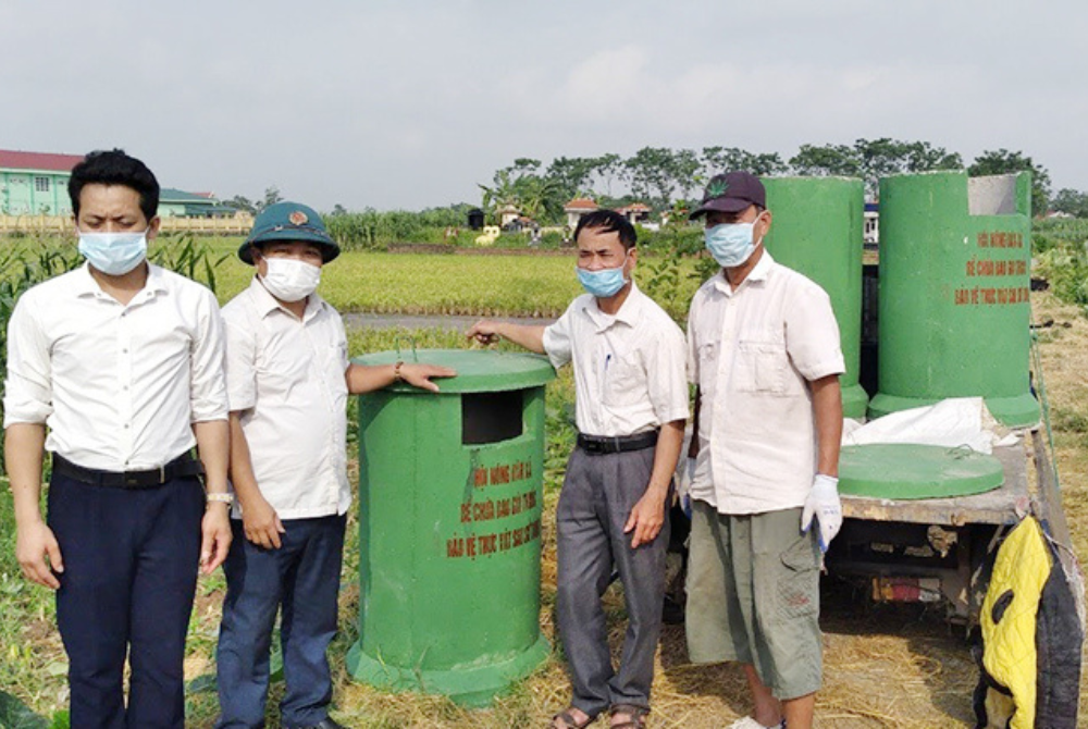 Bình Định: Hội Nông dân phường Hoài Xuân thực hiện tốt thu gom bao bì thuốc bảo vệ thực vật
