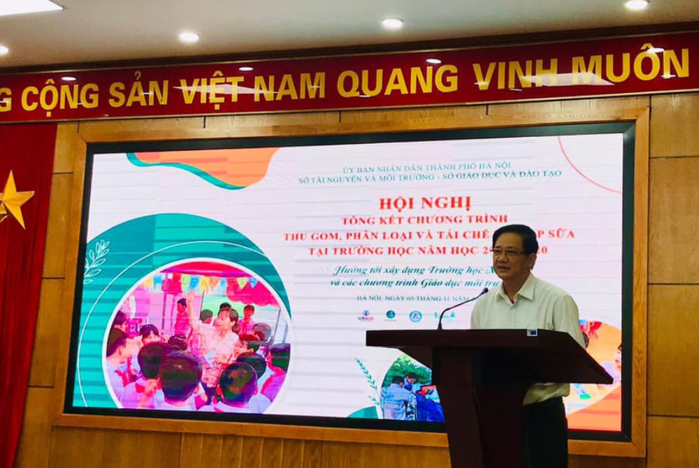 Hào hứng thu gom vỏ hộp sữa góp phần bảo vệ môi trường tại Trường Tiểu Học Trần Phú!