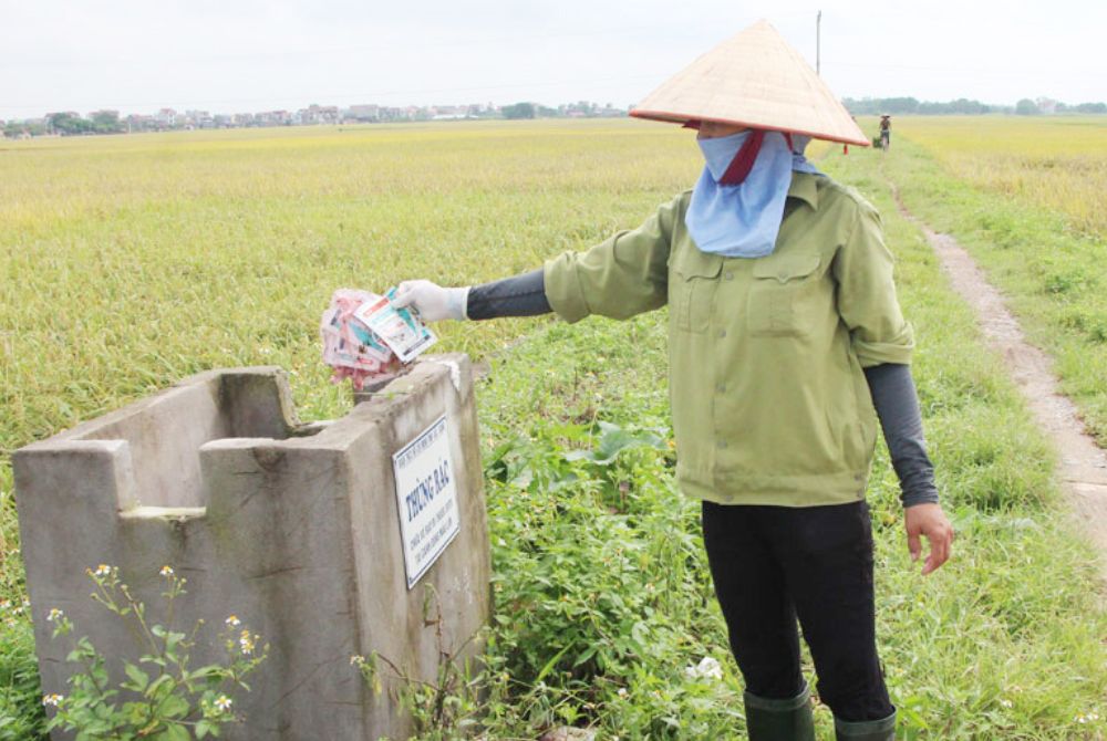Bắc Ninh - Tăng cường thu gom bao gói thuốc bảo vệ thực vật sau sử dụng