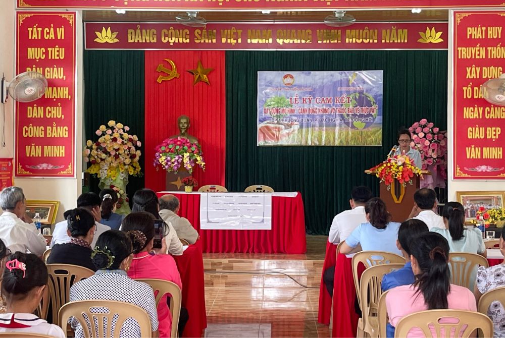 Quảng Bình: Ủy Ban Mặt Trận Phường Bắc Nghĩa ra mắt mô hình điểm “Cánh đồng không vỏ thuốc bảo vệ thực vật”