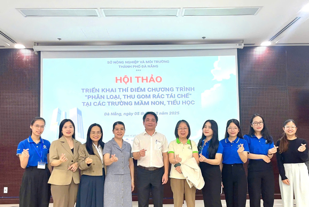 Môi Trường Á Châu hợp tác cung cấp giải pháp "Phân loại, thu gom rác tái chế" tại các trường mầm non, tiểu học trên địa bàn thành phố Đà Nẵng