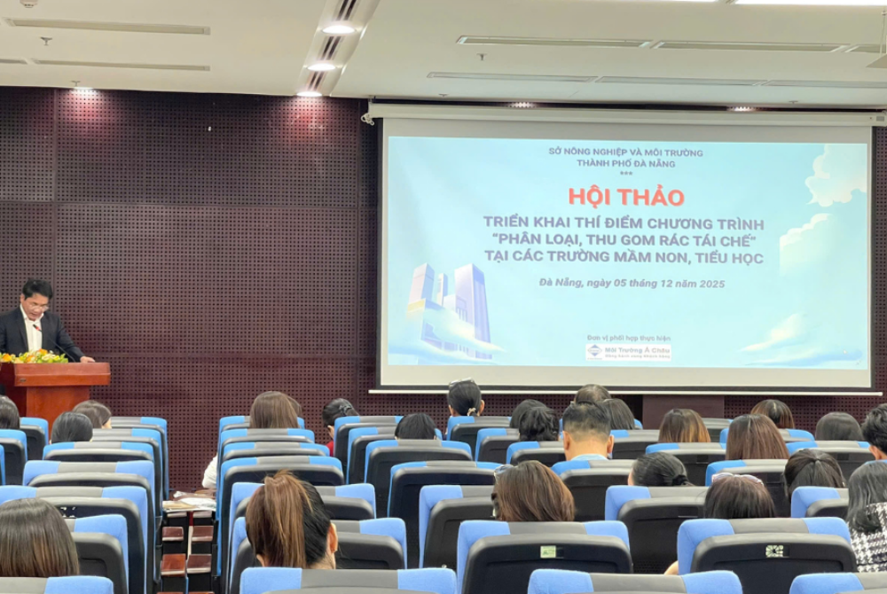 Thành phố Đà Nẵng triển khai thí điểm chương trình "Phân loại, thu gom rác tái chế" tại các trường mầm non, tiểu học 