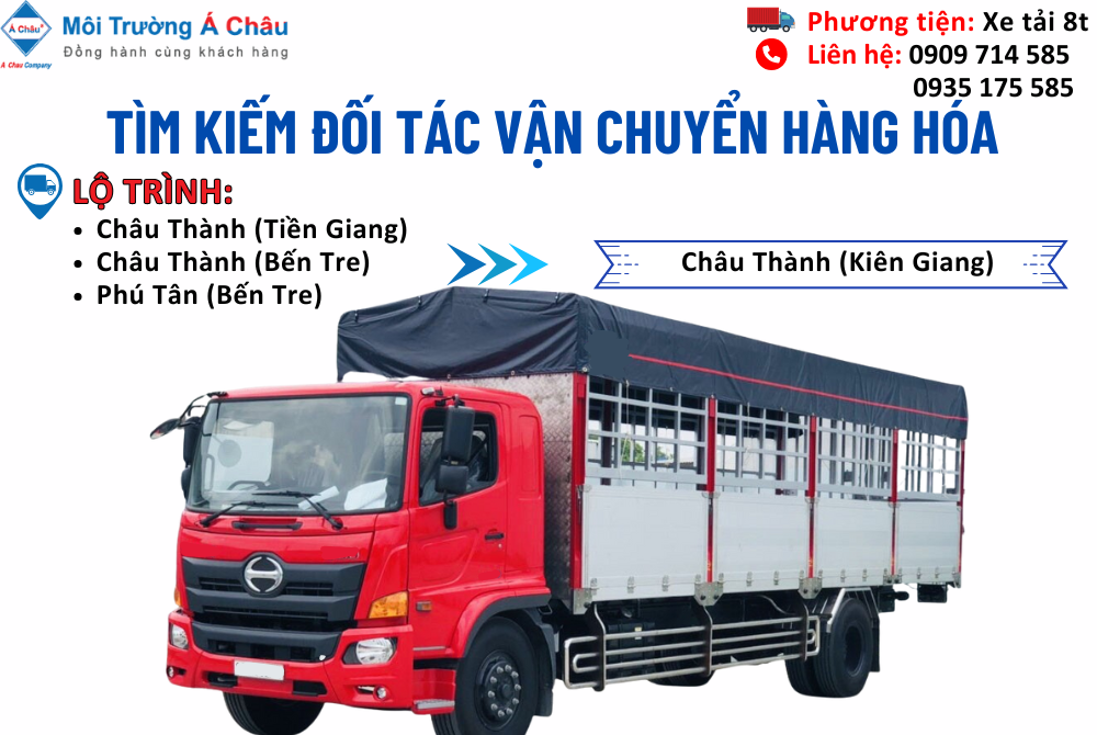 MÔI TRƯỜNG Á CHÂU - TÌM ĐỐI TÁC VẬN CHUYỂN HÀNG HÓA 