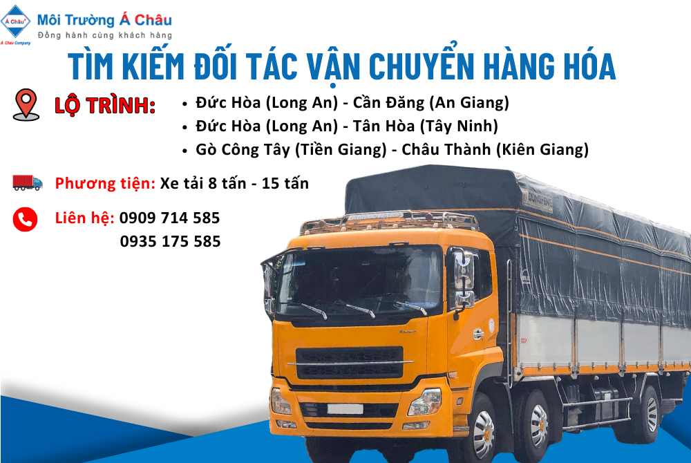 MÔI TRƯỜNG Á CHÂU - TÌM ĐỐI TÁC VẬN CHUYỂN HÀNG HÓA 