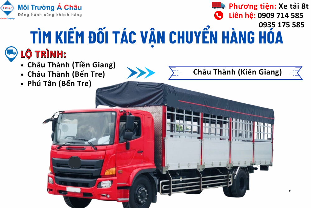 MÔI TRƯỜNG Á CHÂU - TÌM ĐỐI TÁC VẬN CHUYỂN HÀNG HÓA 