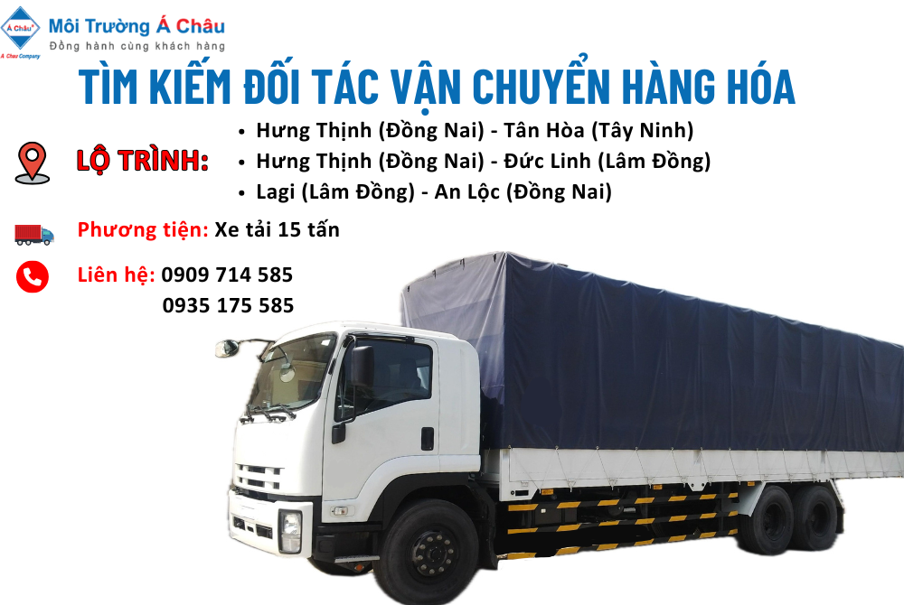MÔI TRƯỜNG Á CHÂU - TÌM ĐỐI TÁC VẬN CHUYỂN HÀNG HÓA 