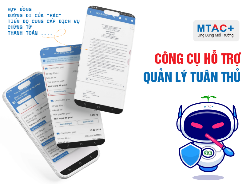 Cổng Khách hàng - Ứng dụng quản lý công tác môi trường MTAC+